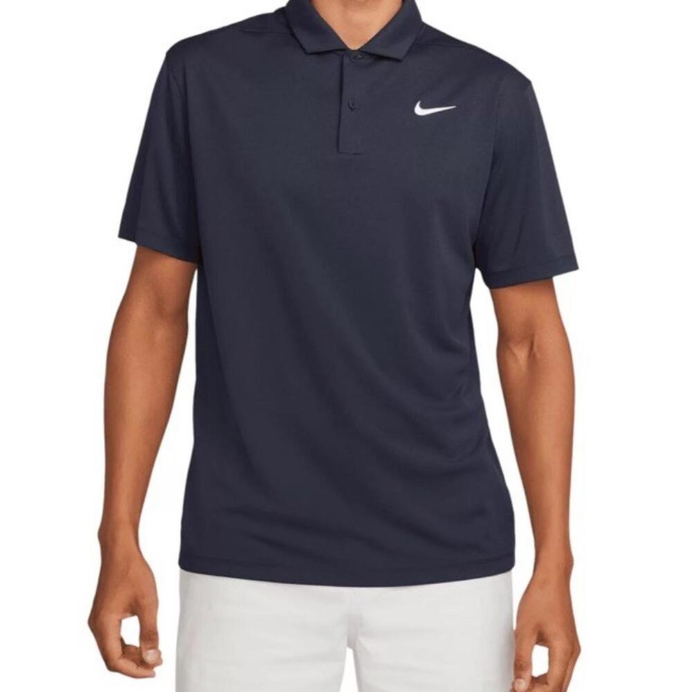 $68 Nike Victory+ Men's Dri-FIT Golf Polo, Madder Root Navy Blue Size XL